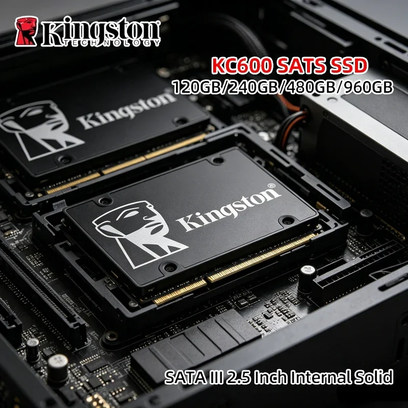 Kingston KC600 2.5" SATA3 SSD, 256GB/512GB/1TB/2TB, High Speed Internal Solid State Drive for Laptop & Desktop PC
Kingston KC600 2.5" SATA3 SSD, 256GB/512GB/1TB/2TB, High Speed Internal Solid State Drive for Laptop & Desktop PC