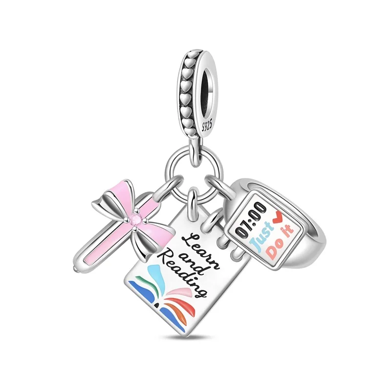 Original 925 Sterling Silver Clock Charms Bead Dangle For Women Fine DIY Birthday Anniversary Jewelry Gifts
Original 925 Sterling Silver Clock Charms Bead Dangle For Women Fine DIY Birthday Anniversary Jewelry Gifts