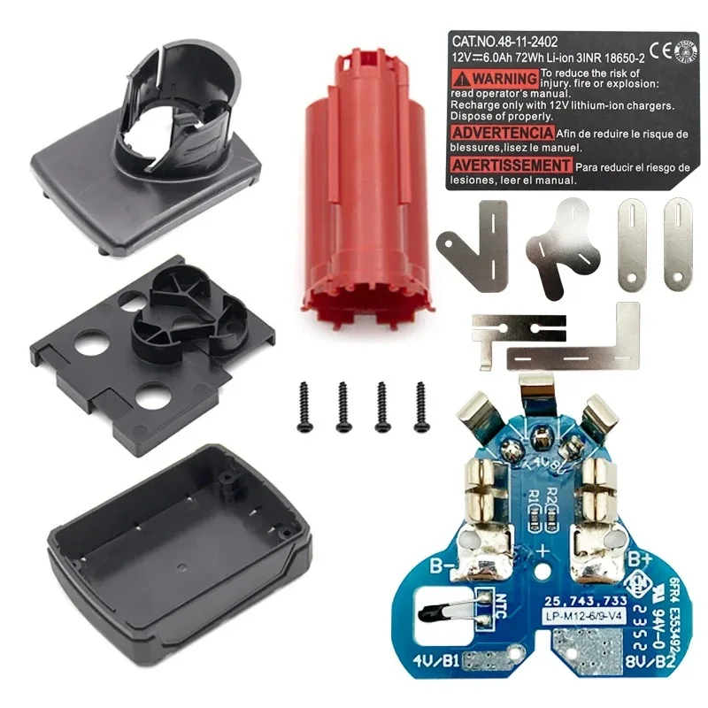 M12 Li-ion Battery Case PCB Charging Protection Circuit Board Shell Box For Milwaukee M12 XC Lithium Battery NEW
M12 Li-ion Battery Case PCB Charging Protection Circuit Board Shell Box For Milwaukee M12 XC Lithium Battery NEW
