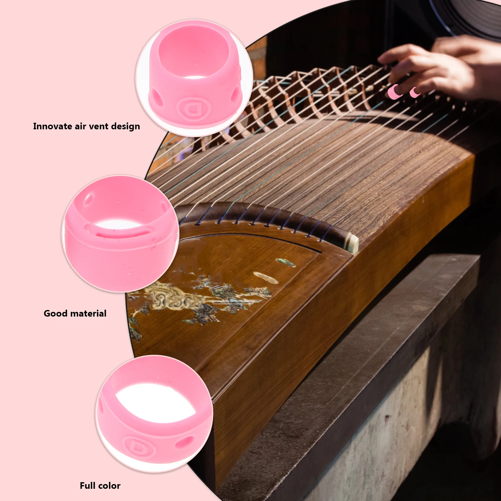 8pcs Silicone Nail Covers Guzheng Finger Protectors Durable Safe High Quality Learning Instrument Practical Use
8pcs Silicone Nail Covers Guzheng Finger Protectors Durable Safe High Quality Learning Instrument Practical Use