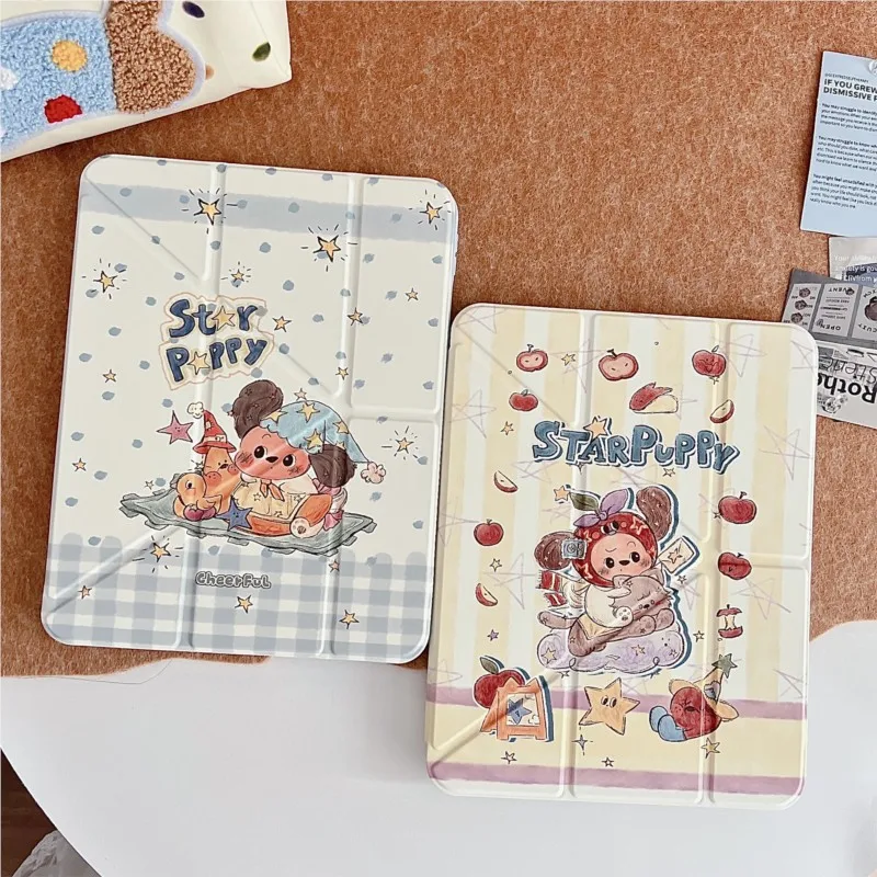 Star Puppy Tablet Case with Pen Holder, Tri-fold Stand & Auto Sleep for iPad Mini 1-7 7.9/8.3in 5/6 9.7in Air(2019) 10.5in Cover
Star Puppy Tablet Case with Pen Holder, Tri-fold Stand & Auto Sleep for iPad Mini 1-7 7.9/8.3in 5/6 9.7in Air(2019) 10.5in Cover