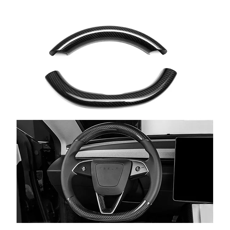 Sunmax Real Carbon Fiber Interior Car Steering Wheel Trim Cover For Tesla Model 3 Highland 2023 2024
Sunmax Real Carbon Fiber Interior Car Steering Wheel Trim Cover For Tesla Model 3 Highland 2023 2024