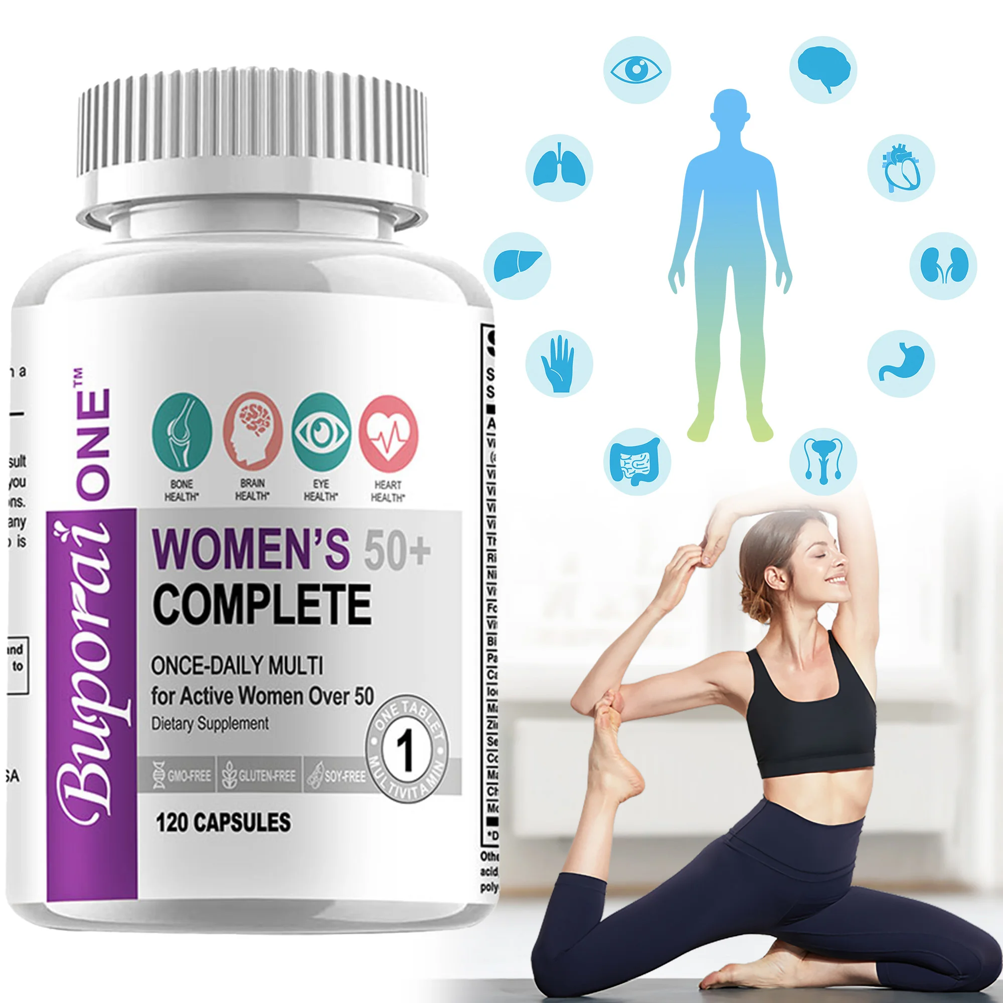 Women’s 50+ Complete Multivitamin - Supports Mental Clarity, Focus and Memory, Improves Digestion, Promotes Metabolism
Women’s 50+ Complete Multivitamin - Supports Mental Clarity, Focus and Memory, Improves Digestion, Promotes Metabolism