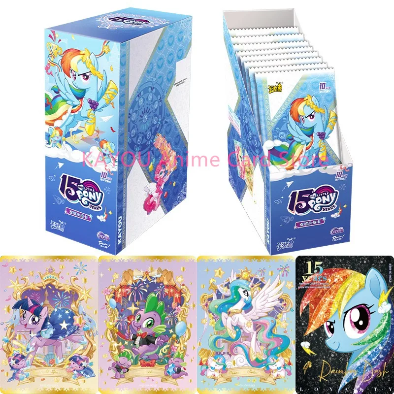 KAYOU Genuine My Little Pony Card Friendship Eternal Cards Huiyue Pack 15TH Anniversary Princess Anime Collectible Card Toy Gift
KAYOU Genuine My Little Pony Card Friendship Eternal Cards Huiyue Pack 15TH Anniversary Princess Anime Collectible Card Toy Gift