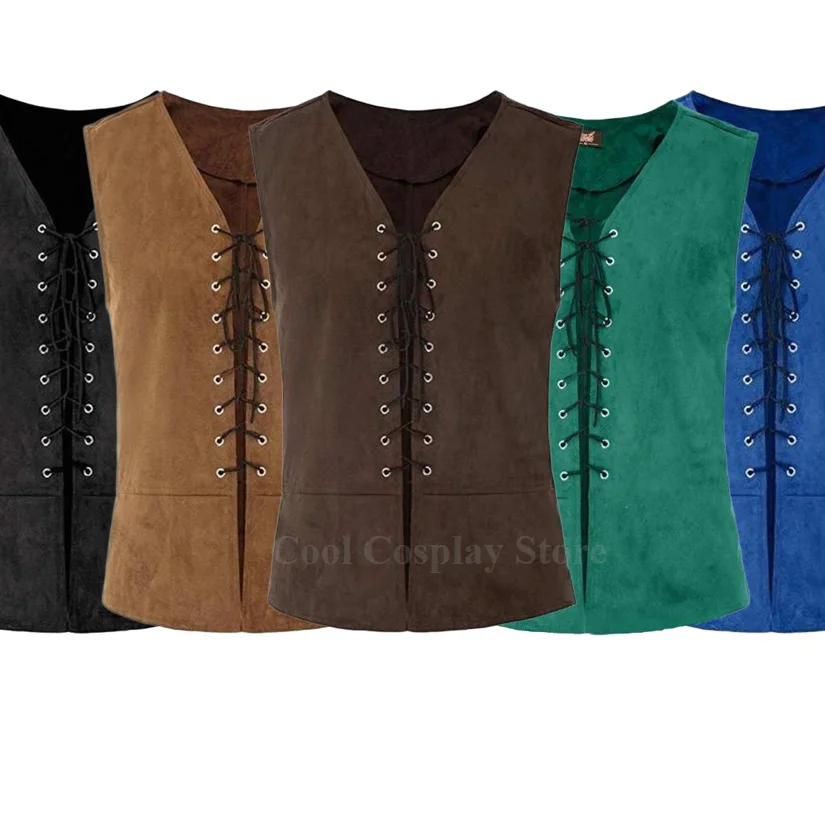 Vintage Fashion Medieval Vest Renaissance Steampunk Gothic Lace-Up V Neck Waistcoat Vests Clothing For Men Coat Pirate Costume
Vintage Fashion Medieval Vest Renaissance Steampunk Gothic Lace-Up V Neck Waistcoat Vests Clothing For Men Coat Pirate Costume