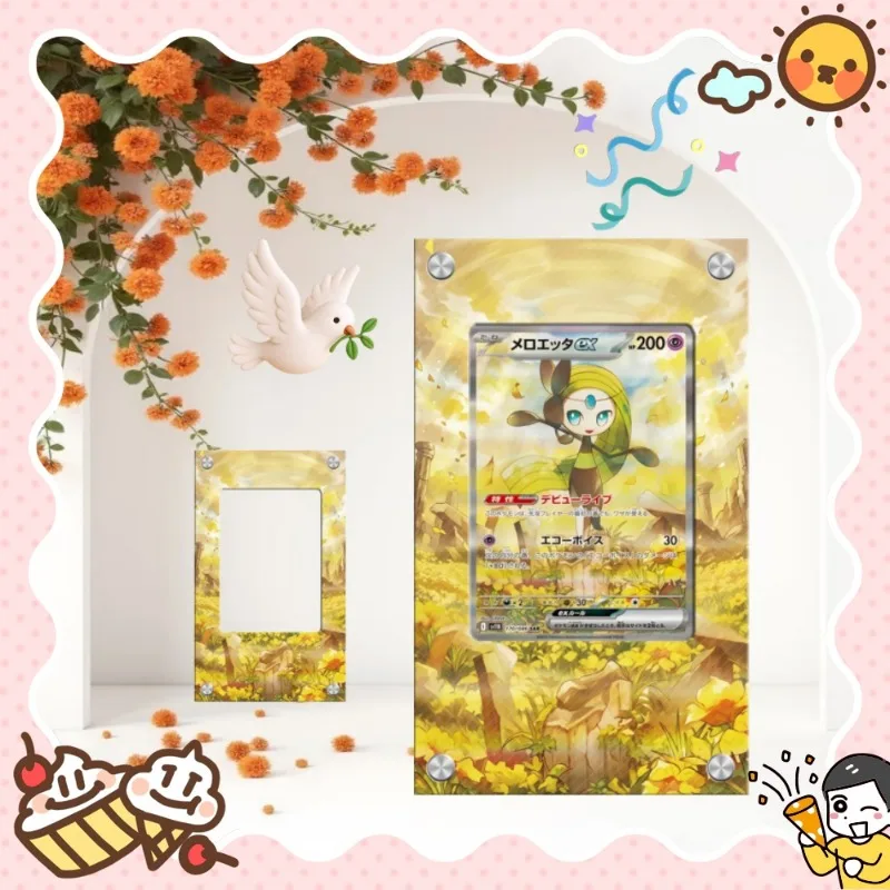 Art Display for Pokemon Meloetta Card PTCG Keychain Anime Game Collectibles Anime Merchandise Acrylic Protective CaseToys Gift
Art Display for Pokemon Meloetta Card PTCG Keychain Anime Game Collectibles Anime Merchandise Acrylic Protective CaseToys Gift