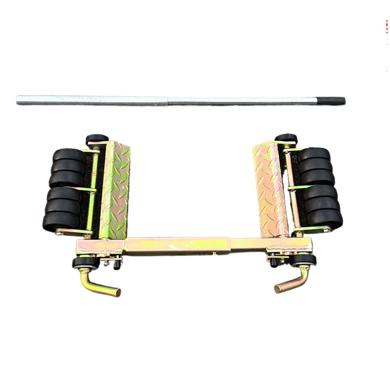 Wheeled Trolley - 12 Wheel Rescue Trailer Service Anti-skid Pattern Plate Car Porter Tool for Auto Repair Car Lever Positioning
