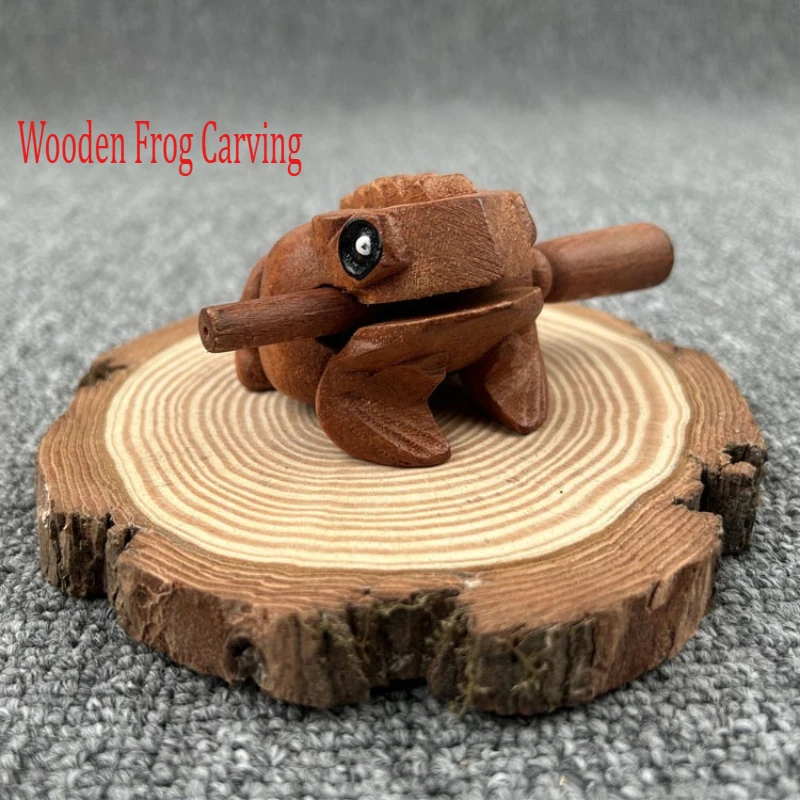 1Pc Thailand Frog Wood Carving Ornaments Hand-carved Toad Creative Vocal Toys Solid Wood Gifts Home Decor 
1Pc Thailand Frog Wood Carving Ornaments Hand-carved Toad Creative Vocal Toys Solid Wood Gifts Home Decor