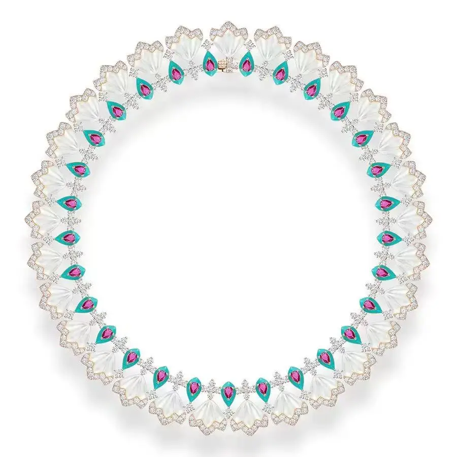 BELLUX 925 Sterling Silver Natural White MOP Shell Luxury Vintage Banquet Necklace for Women
BELLUX 925 Sterling Silver Natural White MOP Shell Luxury Vintage Banquet Necklace for Women