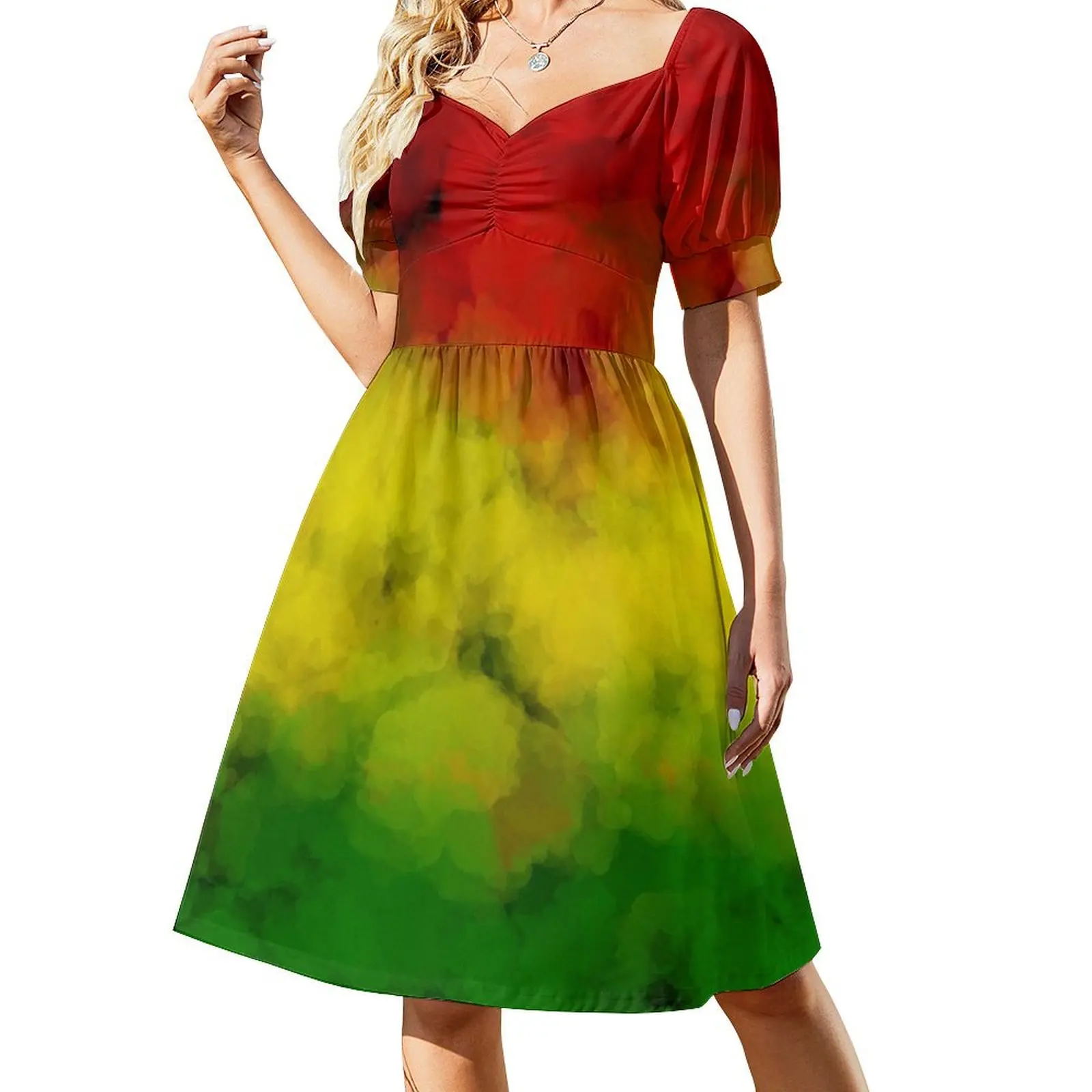 Rasta Watercolor Short Sleeved Dress Dresses women clothes women's elegant loose dresses Evening dresses Dress
Rasta Watercolor Short Sleeved Dress Dresses women clothes women's elegant loose dresses Evening dresses Dress