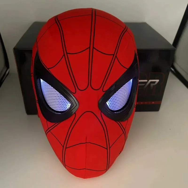 2.0 Spiderman Mask Headgear Cosplay Moving Eyes Luminous Electronic Mask Spider Man Shell 1:1 Remote Control Elastic Toys Gift
2.0 Spiderman Mask Headgear Cosplay Moving Eyes Luminous Electronic Mask Spider Man Shell 1:1 Remote Control Elastic Toys Gift