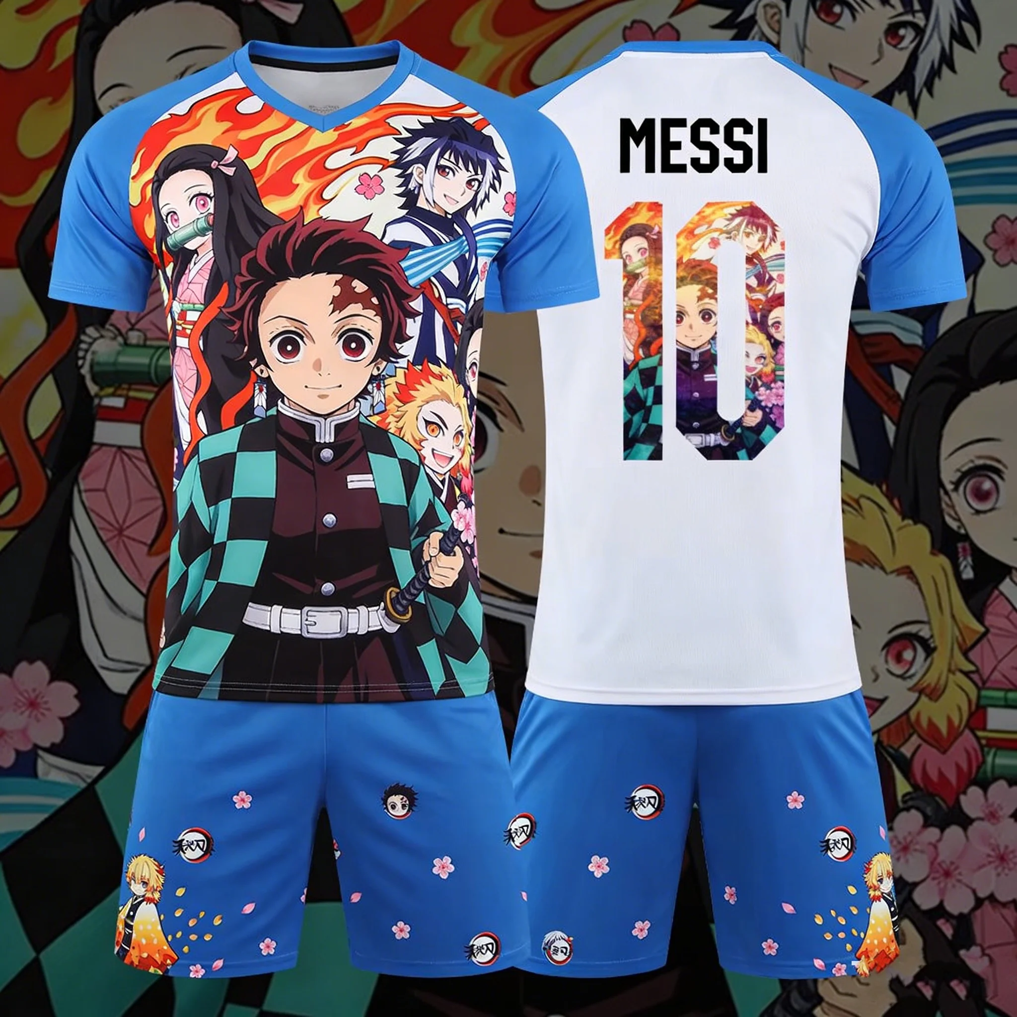 Demon Slayer Anime Sweatshirts, MESSI Outdoor Football Sweatshirts, Quick-drying Men's T-shirts and Shorts, Children's Sets.
Demon Slayer Anime Sweatshirts, MESSI Outdoor Football Sweatshirts, Quick-drying Men's T-shirts and Shorts, Children's Sets.