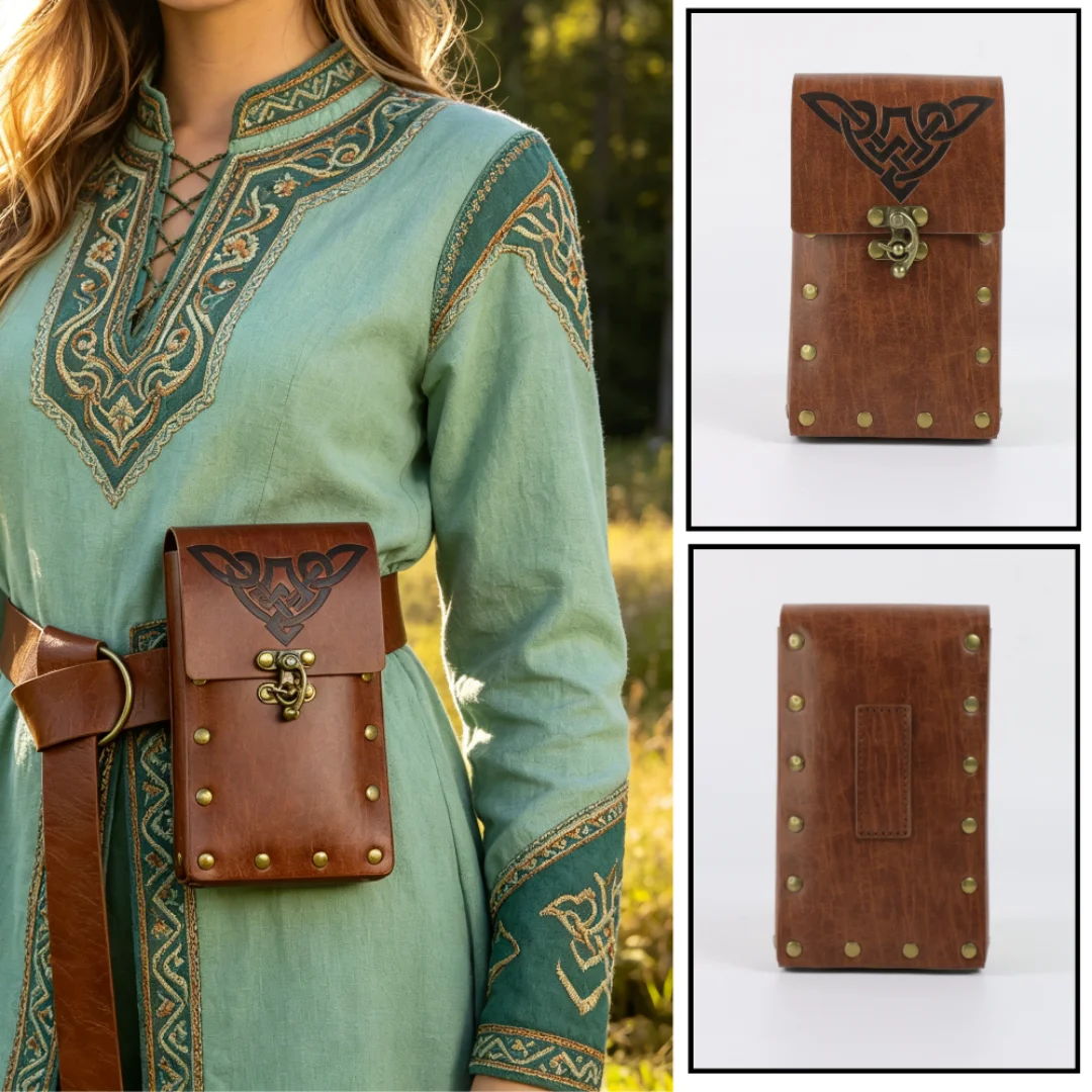 Medieval Faux Leather Retro Waist Bag Hangable Drawstring Outdoor Belt Bag Cosplay Props Coin Purs
Medieval Faux Leather Retro Waist Bag Hangable Drawstring Outdoor Belt Bag Cosplay Props Coin Purs