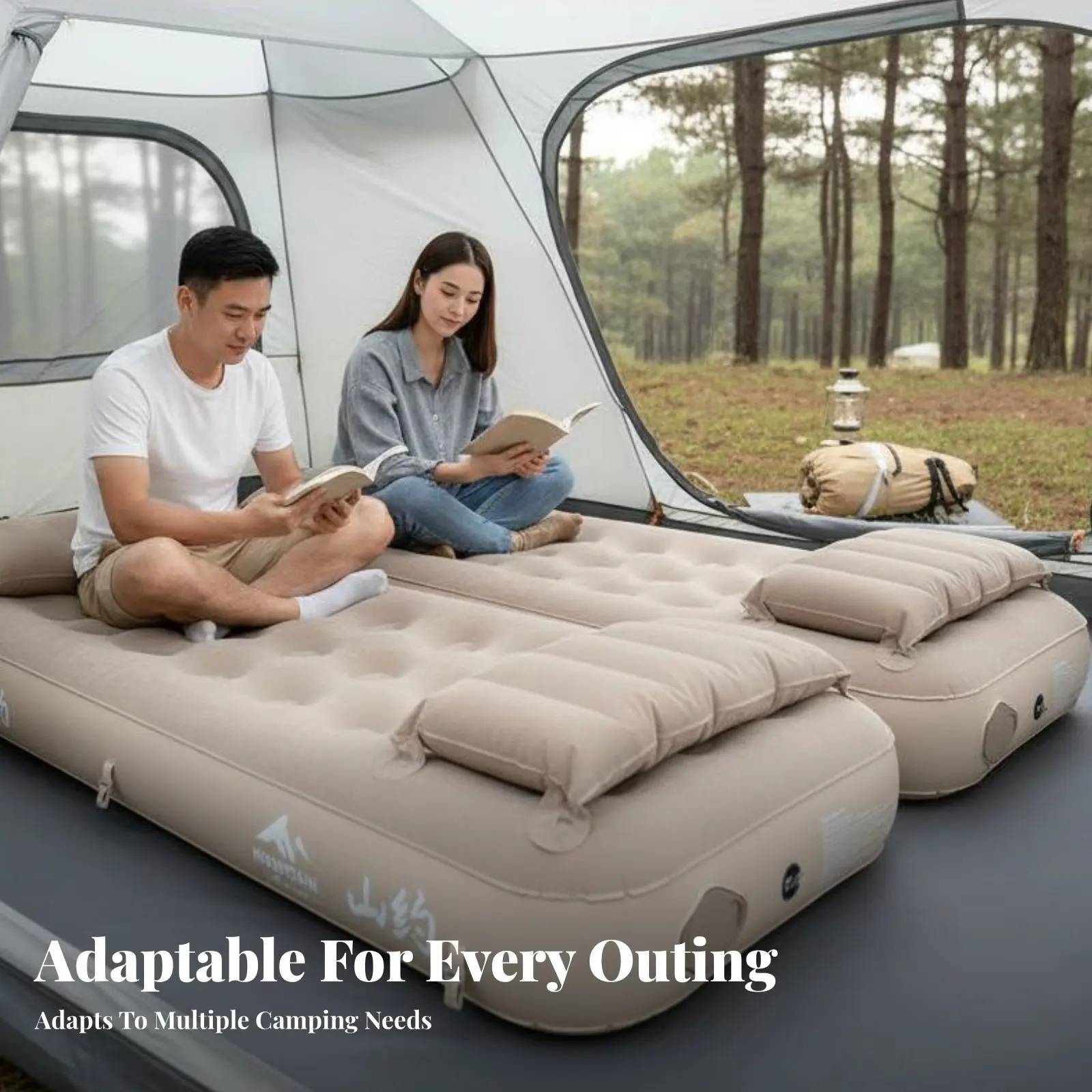 Надувной матрас-трансформер, уличная надувная кровать, автоматический надувной коврик для кемпинга, влагостойкий спальный коврик, односпальный или двуспальный
Надувной матрас-трансформер, уличная надувная кровать, автоматический надувной коврик для кемпинга, влагостойкий спальный коврик, односпальный или двуспальный