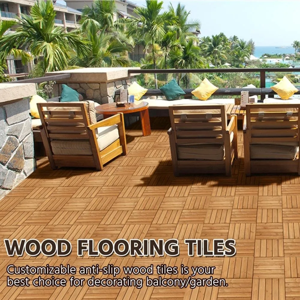 27PCS Interlocking Patio Deck Tiles Outdoor Flooring for Garden Poolside Fir Wood Indoor Natural Wood
27PCS Interlocking Patio Deck Tiles Outdoor Flooring for Garden Poolside Fir Wood Indoor Natural Wood