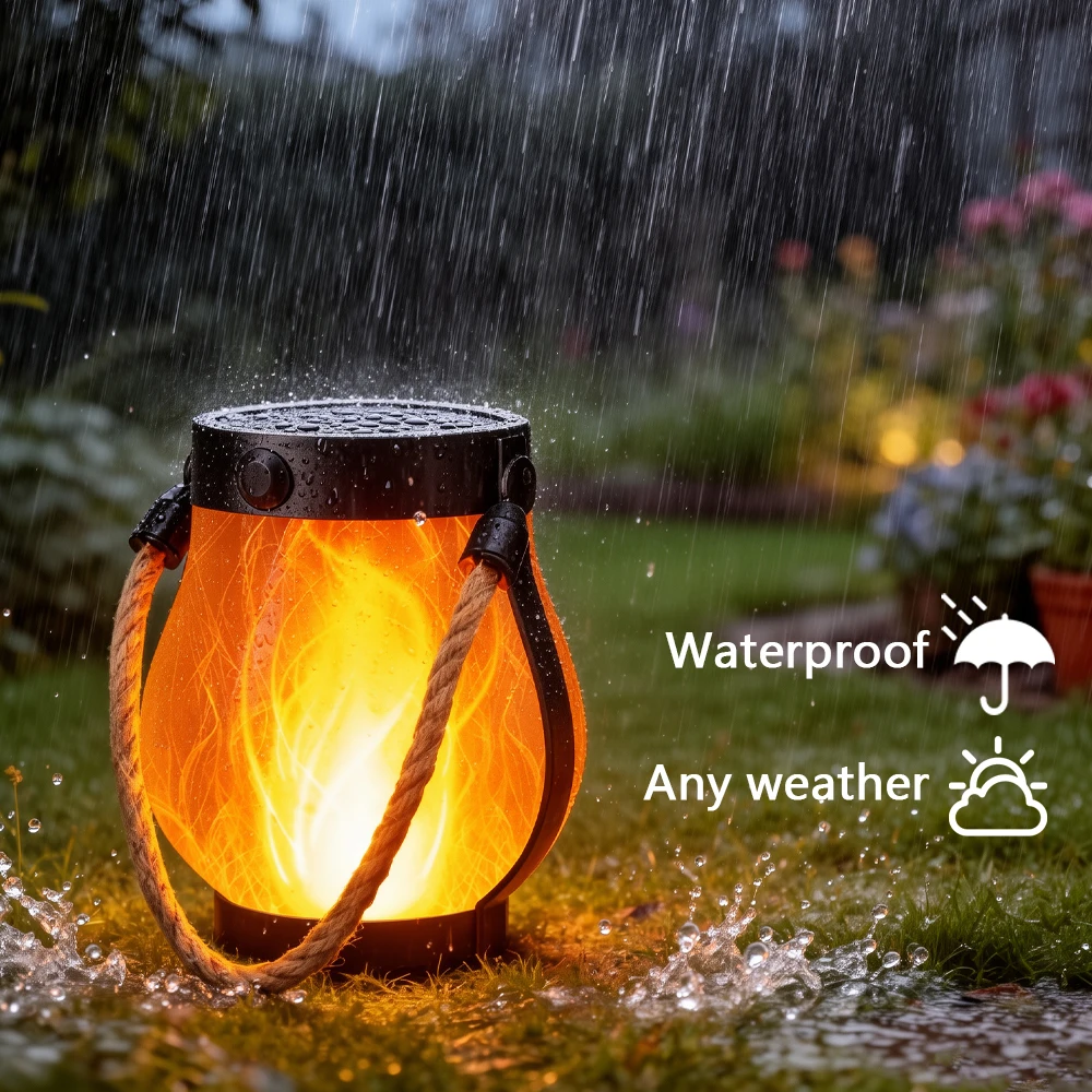 Solar Flame Lantern USB Rechargeable Waterproof Hanging Outdoor Lamp for Garden Patio Ambiance Landscape Lighting
Solar Flame Lantern USB Rechargeable Waterproof Hanging Outdoor Lamp for Garden Patio Ambiance Landscape Lighting