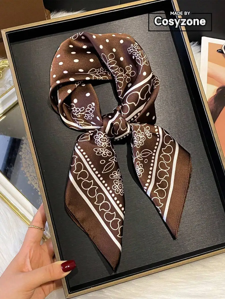1pc Bohemian Style Paisley Print 70cm Square Scarf, Suitable For Casual And Fashionable Street Outings As Bandana, Headband, Hea
1pc Bohemian Style Paisley Print 70cm Square Scarf, Suitable For Casual And Fashionable Street Outings As Bandana, Headband, Hea