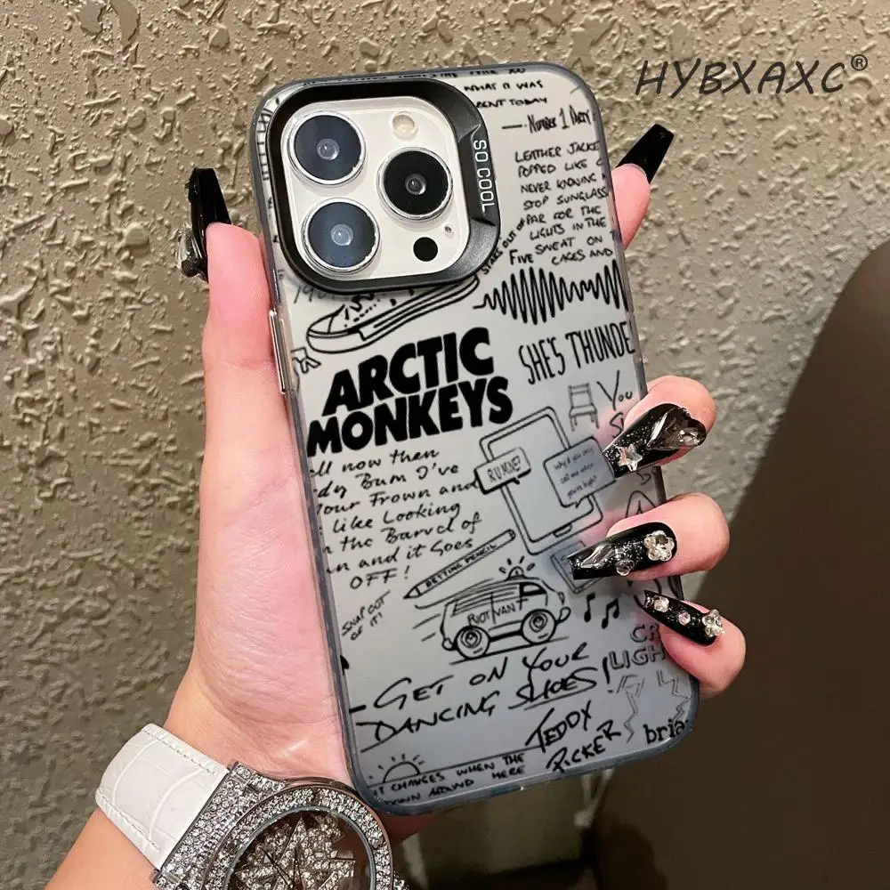 A-Arctic M-Monkeys Band Color Silver Phone Case For iPhone 16 15 14 13 12 HYBXAXC Black Purple Matte Laser Metallic Aurora Funda
A-Arctic M-Monkeys Band Color Silver Phone Case For iPhone 16 15 14 13 12 HYBXAXC Black Purple Matte Laser Metallic Aurora Funda