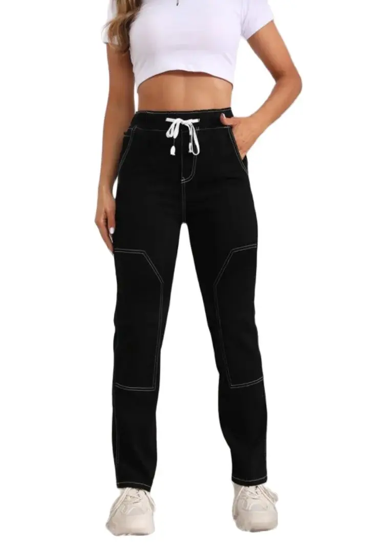 2024 New Women's Black Elastic Waist Jeans Fashion High Stretch Denim Straight Pants Casual Female Trousers S-2XL
2024 New Women's Black Elastic Waist Jeans Fashion High Stretch Denim Straight Pants Casual Female Trousers S-2XL