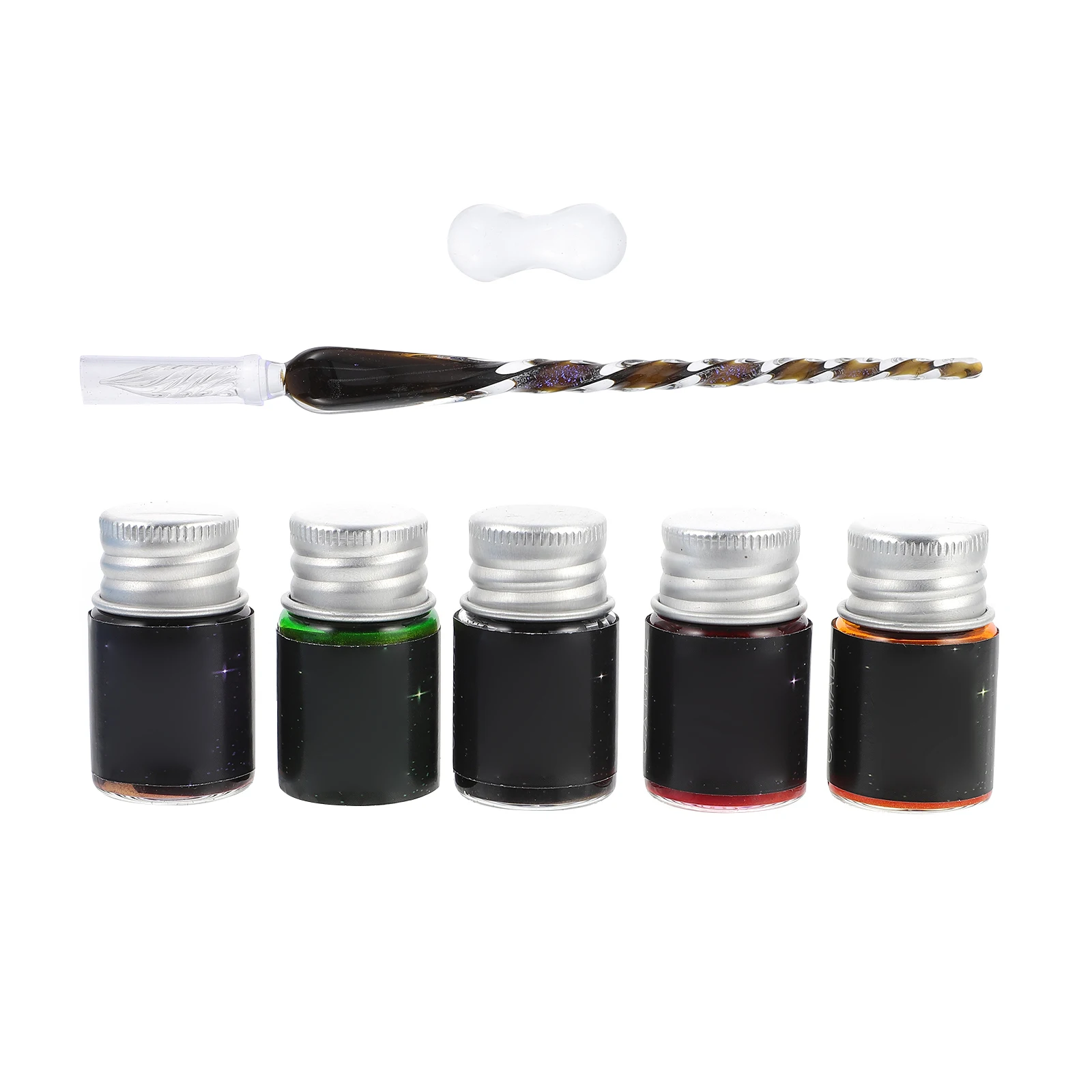 Glass Dipped 5 Colors Leak Proof Glass Dip Pen Crystal Crystal Signature Pen Signature Writing Drawing Pens Art Supplies
Glass Dipped 5 Colors Leak Proof Glass Dip Pen Crystal Crystal Signature Pen Signature Writing Drawing Pens Art Supplies