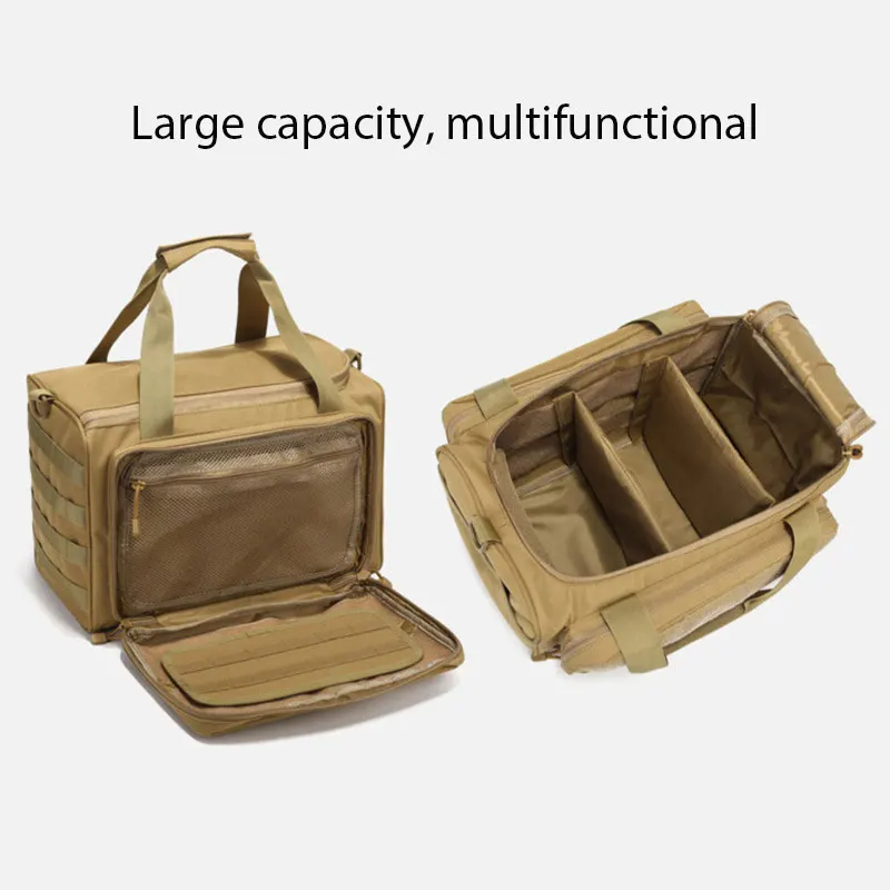 Range Bag Molle System 600D Waterproof Gun Shooting Pistol Case Pack Khaki Hunting Accessories Tools Sling Bag Camping
Range Bag Molle System 600D Waterproof Gun Shooting Pistol Case Pack Khaki Hunting Accessories Tools Sling Bag Camping