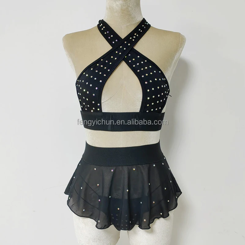 Hot Sell Nylon Three Pieces Dancer Women Pole Stripper Outfits Rhinestones Mesh Skirt Ladies Bottle Girls Sexy Exotic Dance Wear
Hot Sell Nylon Three Pieces Dancer Women Pole Stripper Outfits Rhinestones Mesh Skirt Ladies Bottle Girls Sexy Exotic Dance Wear