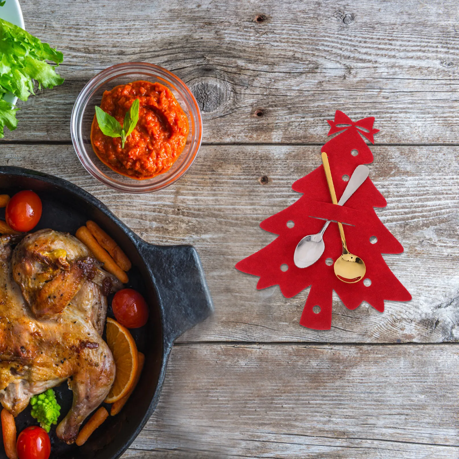 4Pcs Durable Christmas Tree Cutlery Holders Festive Table Decor Pockets for Holiday Dining Silverware Sleeves Family Gatherings
4Pcs Durable Christmas Tree Cutlery Holders Festive Table Decor Pockets for Holiday Dining Silverware Sleeves Family Gatherings