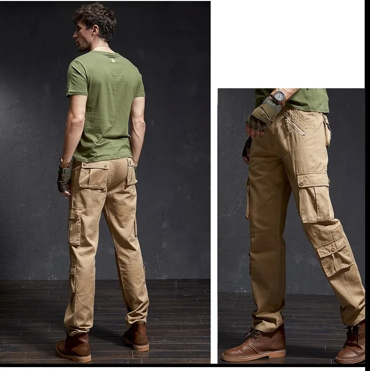 Work Pants Cotton Outwear Multi-pocket Men Pants Tactical BlackTrousers For Men Zipper Cargo Pants Autum Winter Pants Male 2025
Work Pants Cotton Outwear Multi-pocket Men Pants Tactical BlackTrousers For Men Zipper Cargo Pants Autum Winter Pants Male 2025