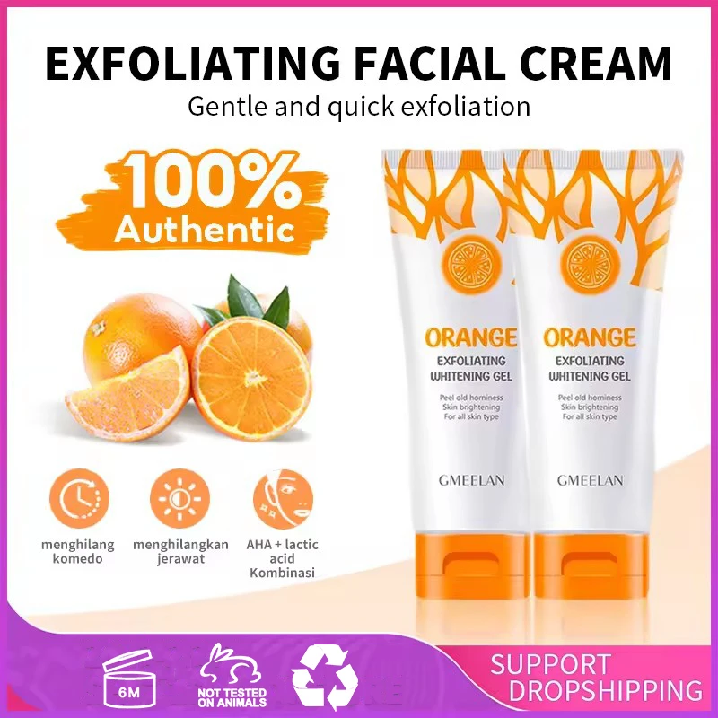 Orange Exfoliating Gel Remover Brighten Peeling Dead Spot Gentle Repair Scrub Whiten Hydrating Moisturizer Korean Skin Care 50g 
Orange Exfoliating Gel Remover Brighten Peeling Dead Spot Gentle Repair Scrub Whiten Hydrating Moisturizer Korean Skin Care 50g