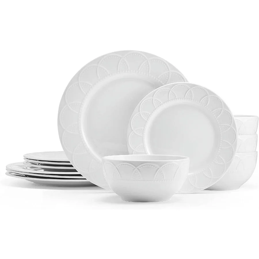 Jules 12 Piece Porcelain Dinnerware Set White
Jules 12 Piece Porcelain Dinnerware Set White