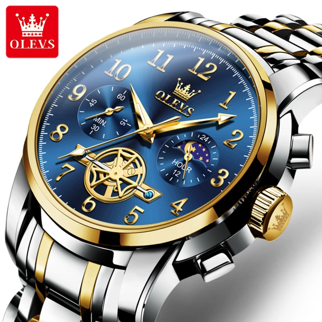 OLEVS 2903 Quartz Fashion Watch Gift Stainless Steel Watchband Round-dial Wristwatch Chronograph Luminous
OLEVS 2903 Quartz Fashion Watch Gift Stainless Steel Watchband Round-dial Wristwatch Chronograph Luminous