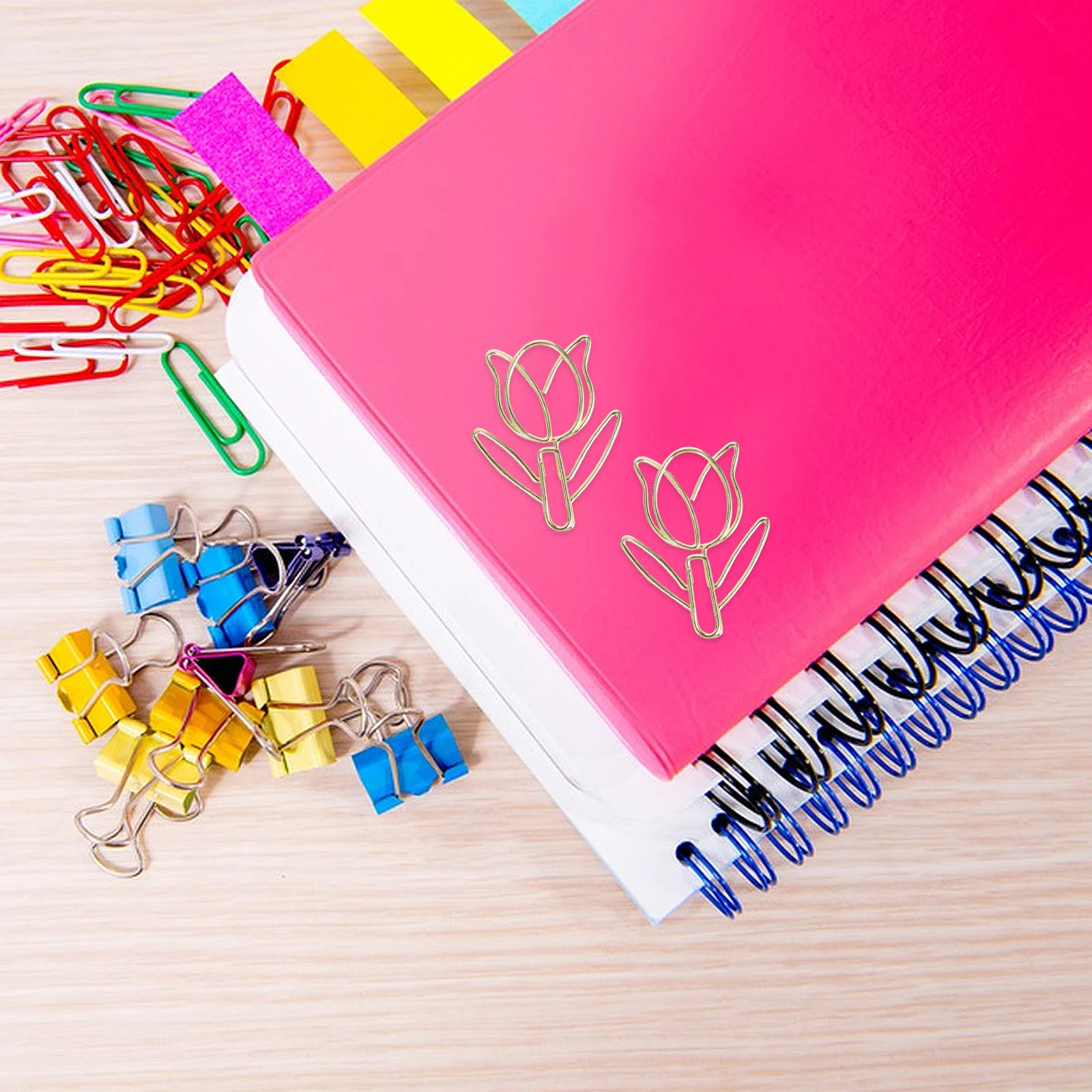 40Pcs Tulip Paper Clips Flower Shaped Paperclips Cute Creative Office School Planner Clips File Organization Cute Paperclips 
40Pcs Tulip Paper Clips Flower Shaped Paperclips Cute Creative Office School Planner Clips File Organization Cute Paperclips