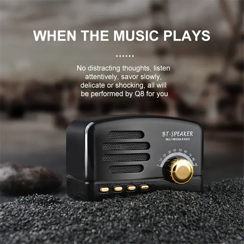Radio Computer Speaker 1200mAh Wireless Cute Classic Support TF card 5W Portable Audio Mini Retro bluetooth speaker
Radio Computer Speaker 1200mAh Wireless Cute Classic Support TF card 5W Portable Audio Mini Retro bluetooth speaker