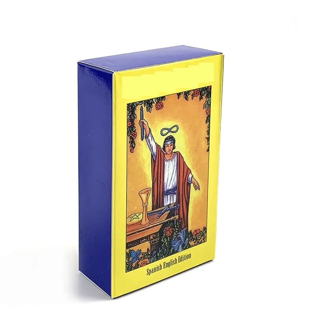 Классические карты Таро в испанской английской версии, настольная игра, колода для гадания, медитации для начинающих, 78 шт., карты Таро, игра
Классические карты Таро в испанской английской версии, настольная игра, колода для гадания, медитации для начинающих, 78 шт., карты Таро, игра