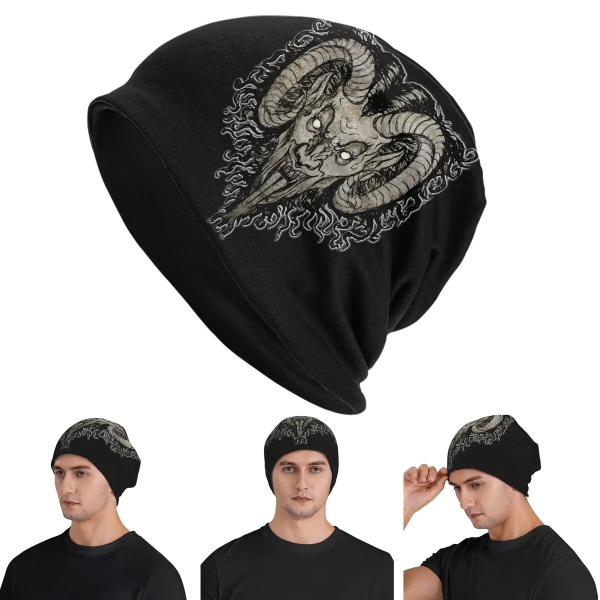Krampus Nacht Baphomet Goat Head Skullies Beanies Hats Warm Autumn Winter Outdoor Cap Knitted Bonnet Caps for Unisex Adult
Krampus Nacht Baphomet Goat Head Skullies Beanies Hats Warm Autumn Winter Outdoor Cap Knitted Bonnet Caps for Unisex Adult