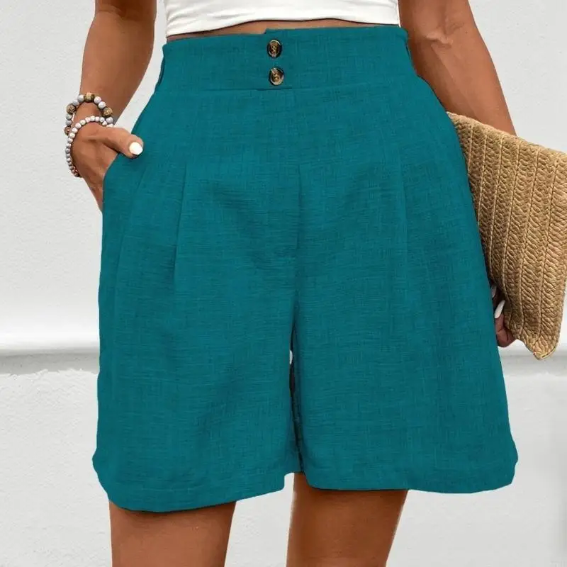 77HE Womens Shorts Casual Elastic High Waist Zipper Button Tailored Shorts Pleated Beach Vacation Clothes
77HE Womens Shorts Casual Elastic High Waist Zipper Button Tailored Shorts Pleated Beach Vacation Clothes
