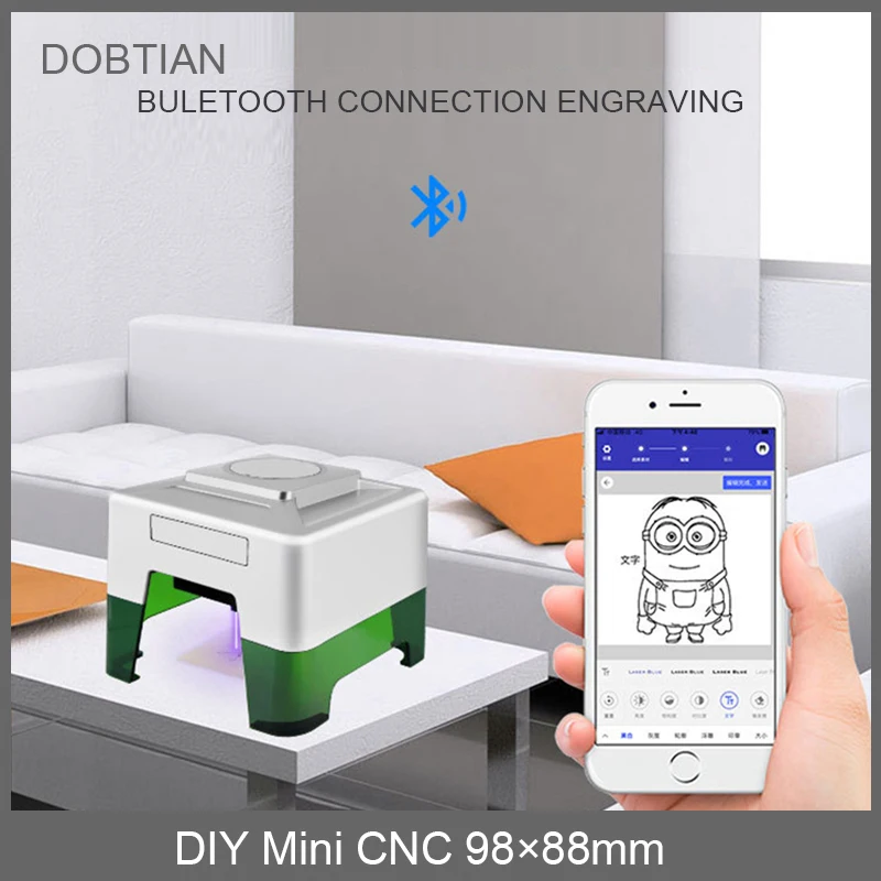 New Laser Engraver DIY Mark Printer Cutter Woodworking Machines Plastic 3000mw Bluetooth Mini Engraving Machine
New Laser Engraver DIY Mark Printer Cutter Woodworking Machines Plastic 3000mw Bluetooth Mini Engraving Machine
