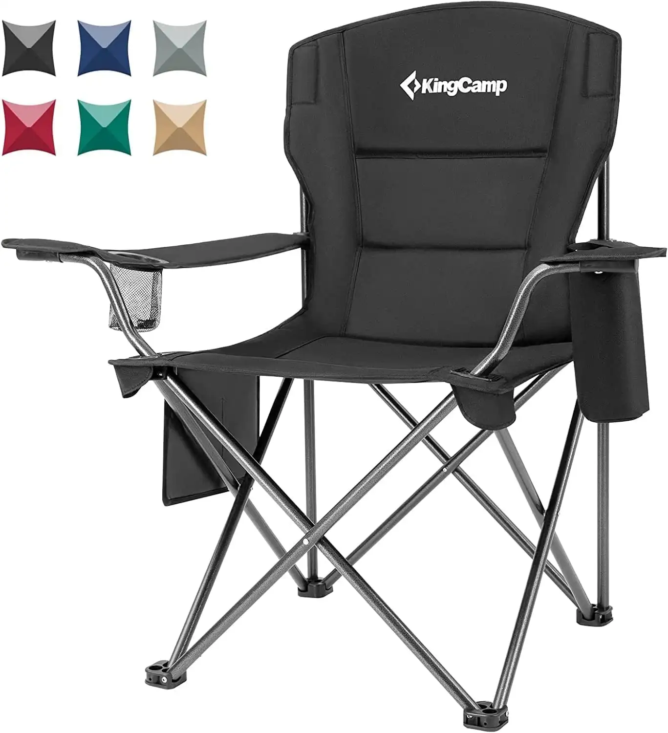 Oversized Camping Chairs Heavy Duty Padded Folding Chairs Support 300 lbs for Adults Outdoor Black
Oversized Camping Chairs Heavy Duty Padded Folding Chairs Support 300 lbs for Adults Outdoor Black