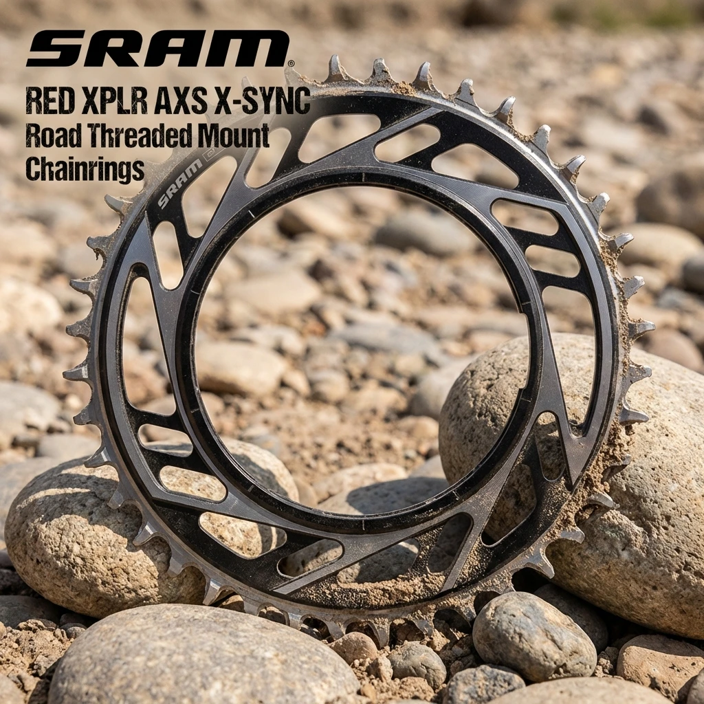 SRAM RED XPLR AXS X-SYNC Road Threaded Mount Chainrings Thread Mount design is light, stiff,38T, 40T, 42T, 44T, and 46T
SRAM RED XPLR AXS X-SYNC Road Threaded Mount Chainrings Thread Mount design is light, stiff,38T, 40T, 42T, 44T, and 46T