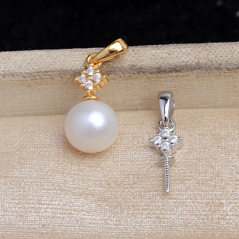 925 Sterling Silver Pendant Mounts Base Findings Settings Mountings Jewelry Fittings for 8-13mm Pearls 10pcs/lot
925 Sterling Silver Pendant Mounts Base Findings Settings Mountings Jewelry Fittings for 8-13mm Pearls 10pcs/lot