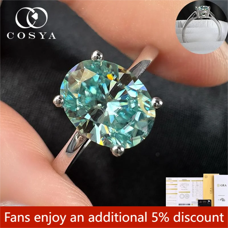COSYA 1/2 карата GRA сертифицированное кольцо с муассанитом овальной огранки цвета D для женщин, стерлинговое серебро S925, обручальное кольцо с обещанием, ювелирное изделие, подарок
COSYA 1/2 карата GRA сертифицированное кольцо с муассанитом овальной огранки цвета D для женщин, стерлинговое серебро S925, обручальное кольцо с обещанием, ювелирное изделие, подарок