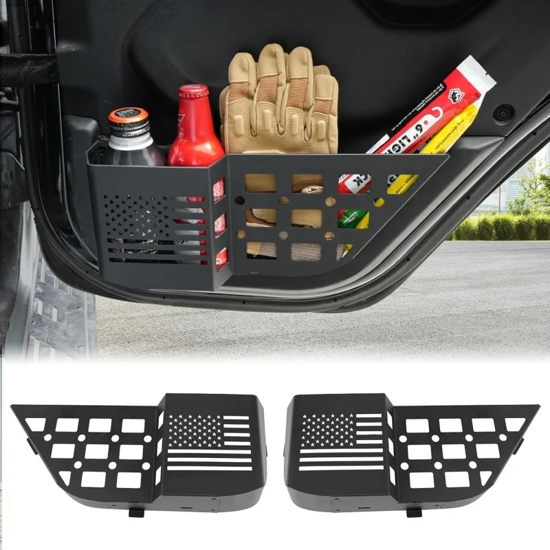 Metal Rear Door Storage Box Compatible with 2018-2025 Jeep Wrangler JL JLU 4XE & 2020-2025 Gladiator JT, Insert Organizer
Metal Rear Door Storage Box Compatible with 2018-2025 Jeep Wrangler JL JLU 4XE & 2020-2025 Gladiator JT, Insert Organizer