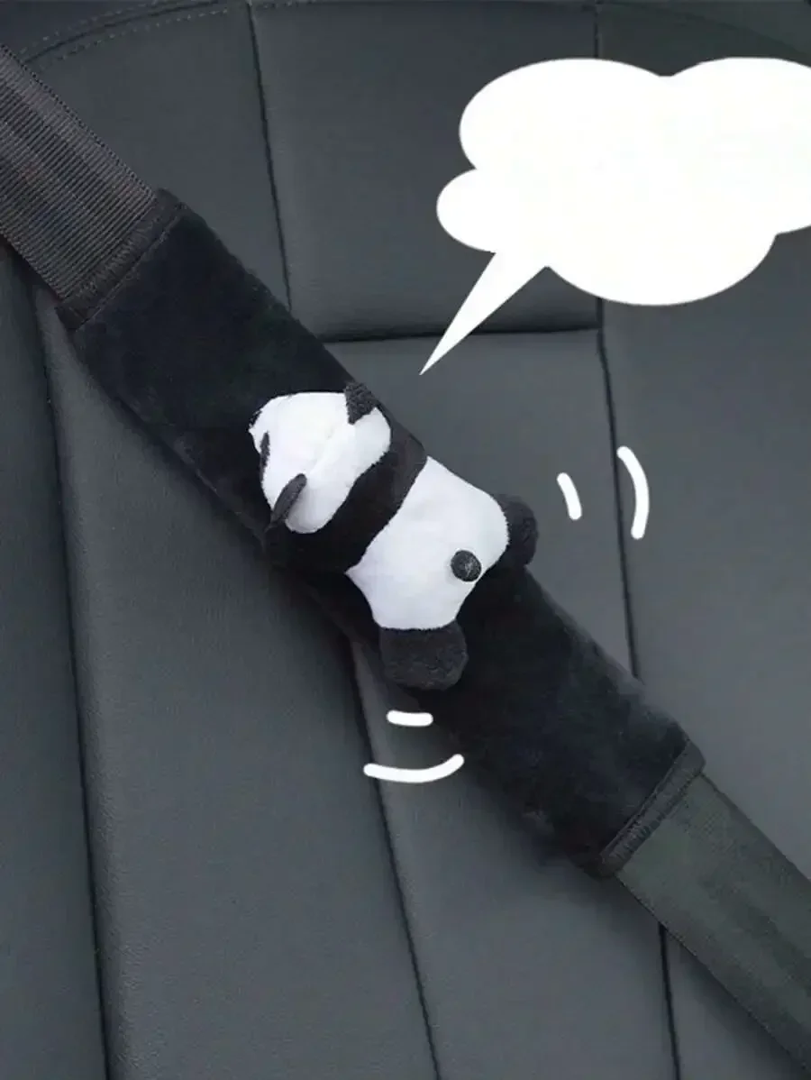2pcs Black Cartoon Panda Car Seat Belt Covers Safety Shoulder Pads
2pcs Black Cartoon Panda Car Seat Belt Covers Safety Shoulder Pads