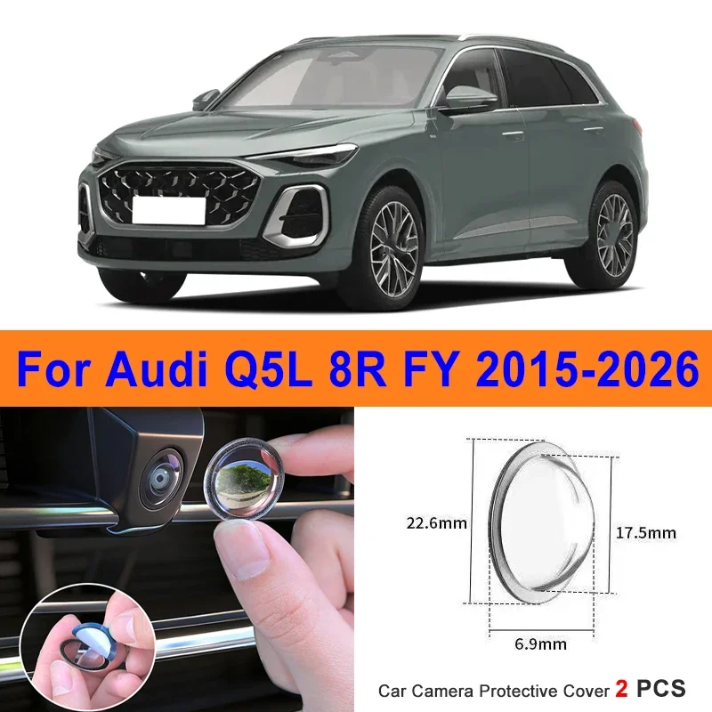 360 Reverse Image Car Camera Cover Anti-Scratch PC Lens Protector Stickers For Audi Q5L 8R FY 2015-2026 2Pcs
360 Reverse Image Car Camera Cover Anti-Scratch PC Lens Protector Stickers For Audi Q5L 8R FY 2015-2026 2Pcs