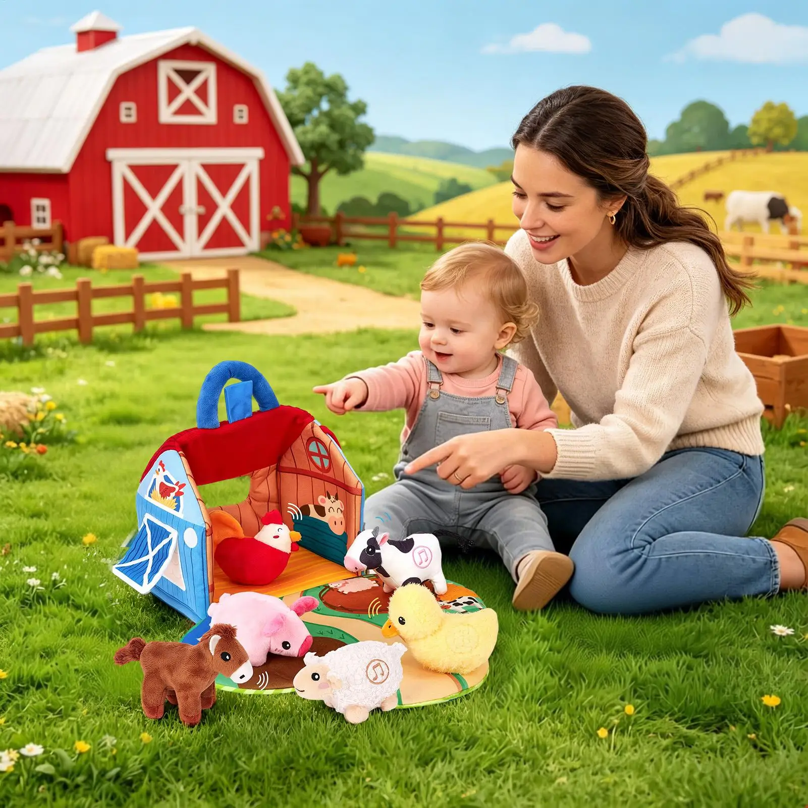 Kids Sensory Toy Farm Animals Plush Doll Soft Stuffed Animal Simulation Toy for Children Ideal Boys Girls Festival Gift
Kids Sensory Toy Farm Animals Plush Doll Soft Stuffed Animal Simulation Toy for Children Ideal Boys Girls Festival Gift