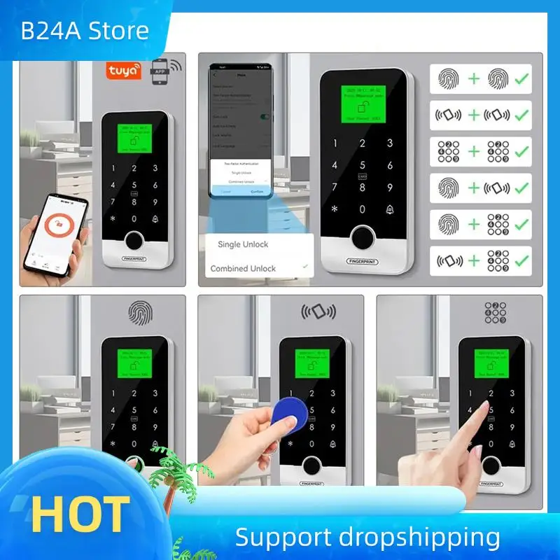 B24A APP Smart Fingerprint Keypad RFID Access Control Keypad Touch IP65 Waterproof 13.56Mhz Door Opener (S300X)
B24A APP Smart Fingerprint Keypad RFID Access Control Keypad Touch IP65 Waterproof 13.56Mhz Door Opener (S300X)