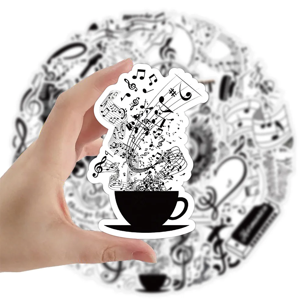 50PCS Black White Music Note Graffiti Sticker DIY Waterproof Piano Phone Case Laptop Guitar Car Bike Wall Graffiti Decals Gifts
50PCS Black White Music Note Graffiti Sticker DIY Waterproof Piano Phone Case Laptop Guitar Car Bike Wall Graffiti Decals Gifts