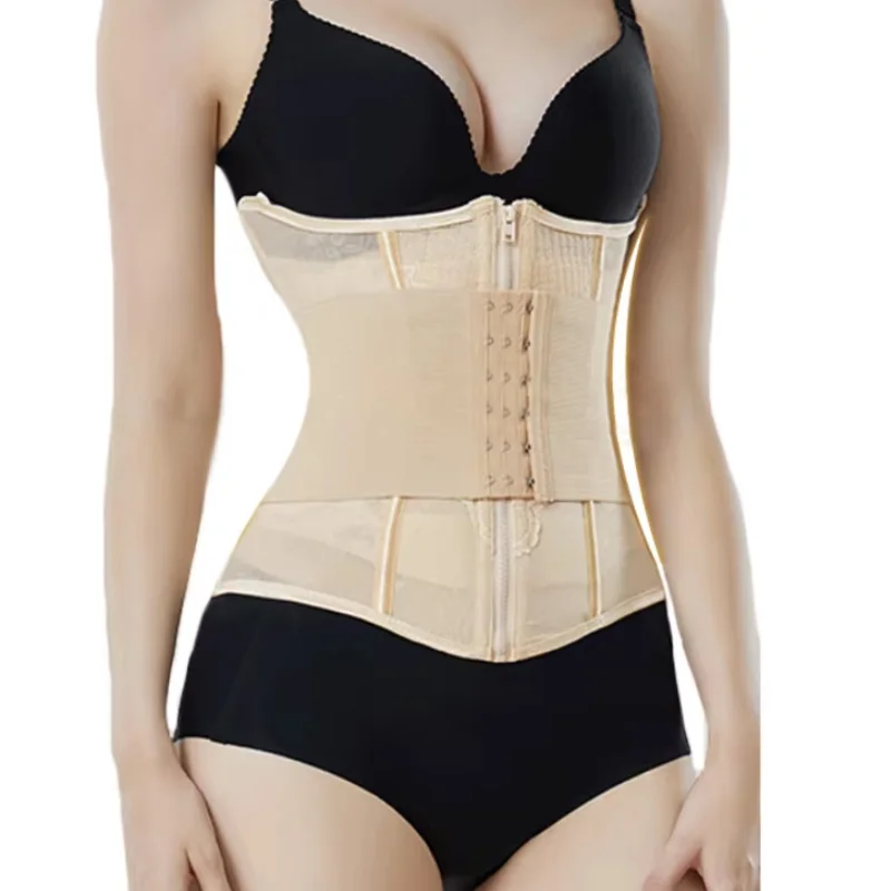 GUUDIA 9 Steel Bones Lace Mesh Tummy Control Belt Slimming Girdle Hook Zipper Extra Belt Waist Trainer Women Breathable Shaper
GUUDIA 9 Steel Bones Lace Mesh Tummy Control Belt Slimming Girdle Hook Zipper Extra Belt Waist Trainer Women Breathable Shaper