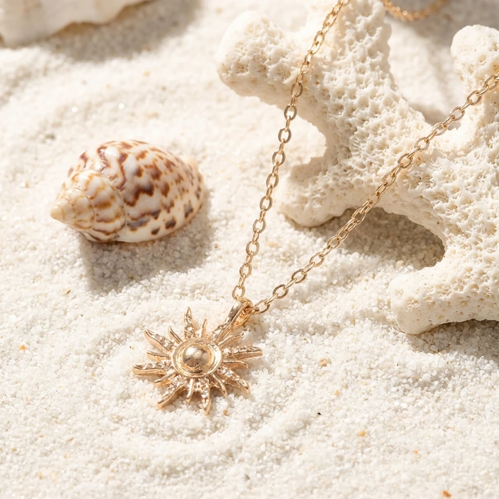 Trendy Sun Pendant Necklace for Women Gold Color Chain Choker Boho Aesthetic Summer Beach Party Jewelry Valentine Gift 2026
Trendy Sun Pendant Necklace for Women Gold Color Chain Choker Boho Aesthetic Summer Beach Party Jewelry Valentine Gift 2026