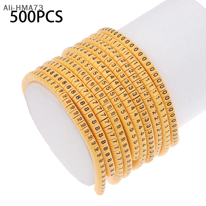 500PCS Yellow Cable Markers EC-0.5 1 1.5 2.5 Mm² For Wire Diameter Tubing Wire Tubing Number Tube
500PCS Yellow Cable Markers EC-0.5 1 1.5 2.5 Mm² For Wire Diameter Tubing Wire Tubing Number Tube